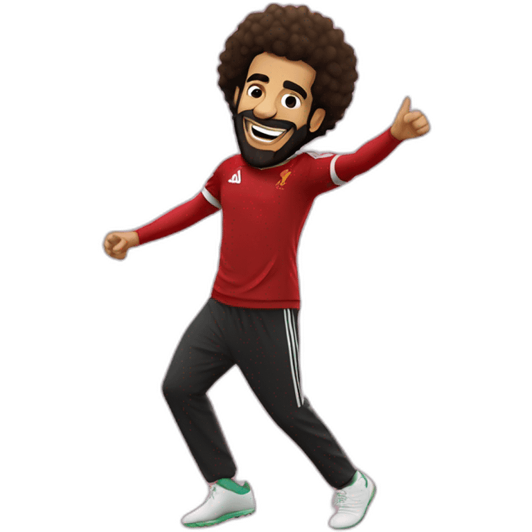 Mo salah dancing,realstic emoji