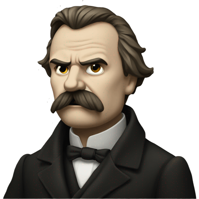 Nietzsche staring in the abyss emoji