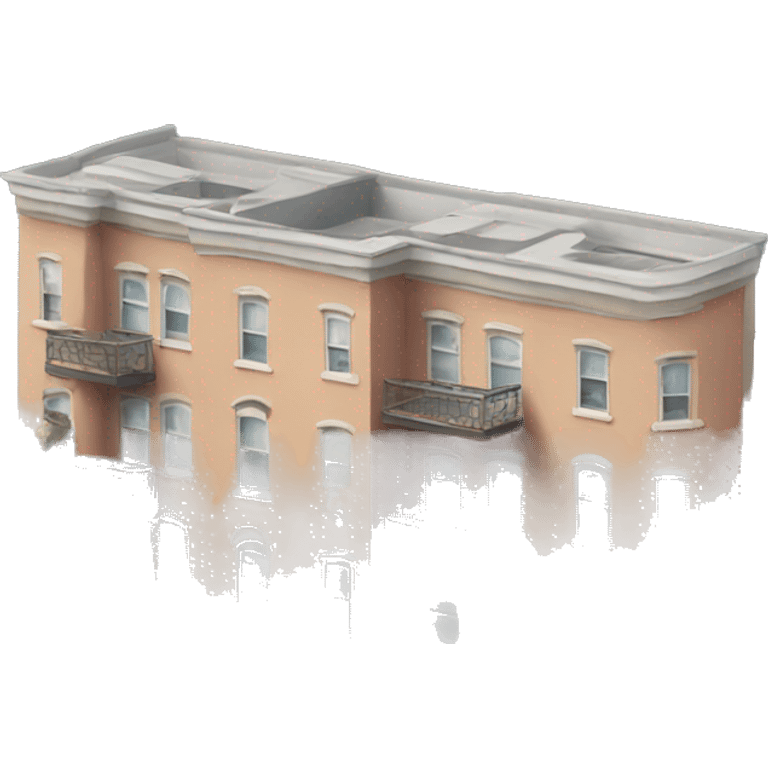 Apartment building with architectural details emoji