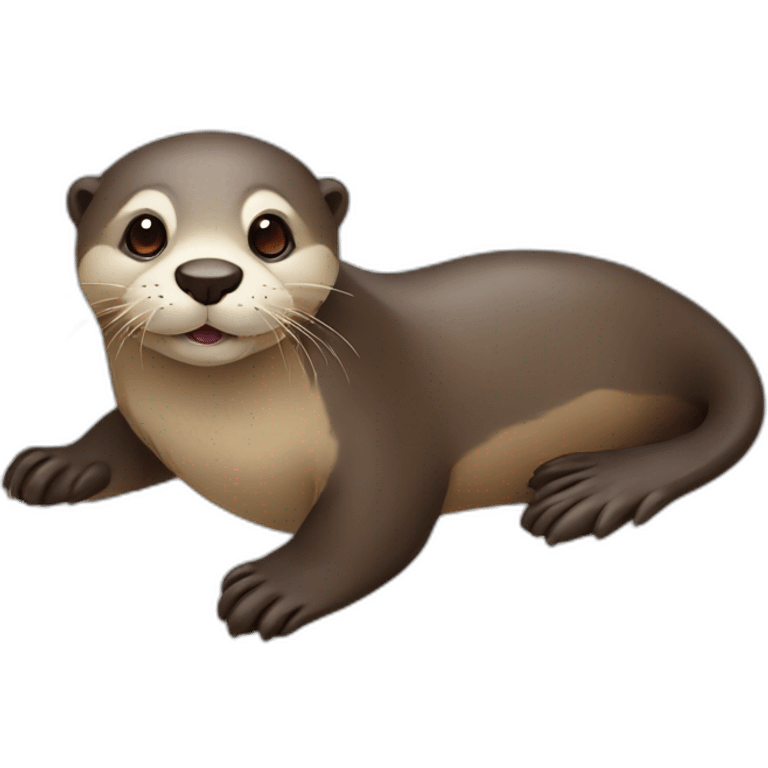 otter with information in paws emoji