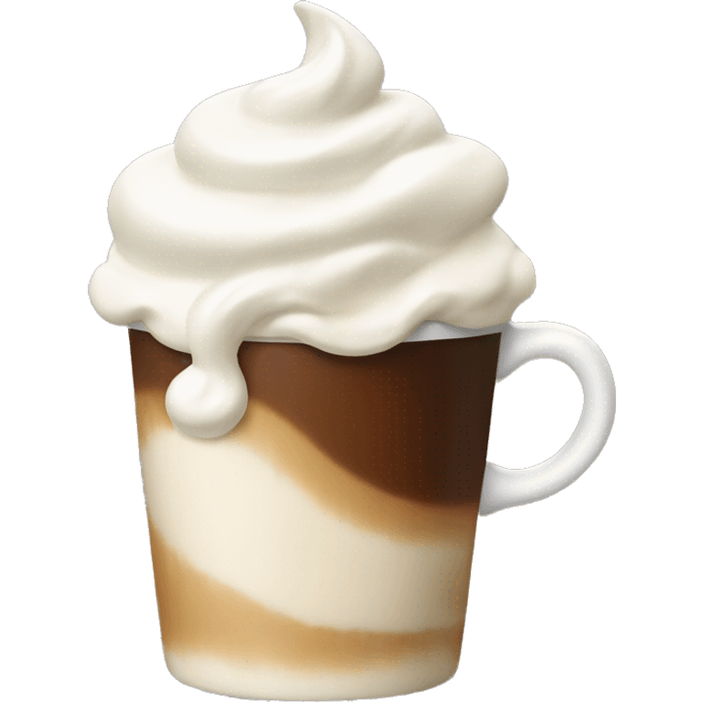 Coffee with whipped cream  emoji