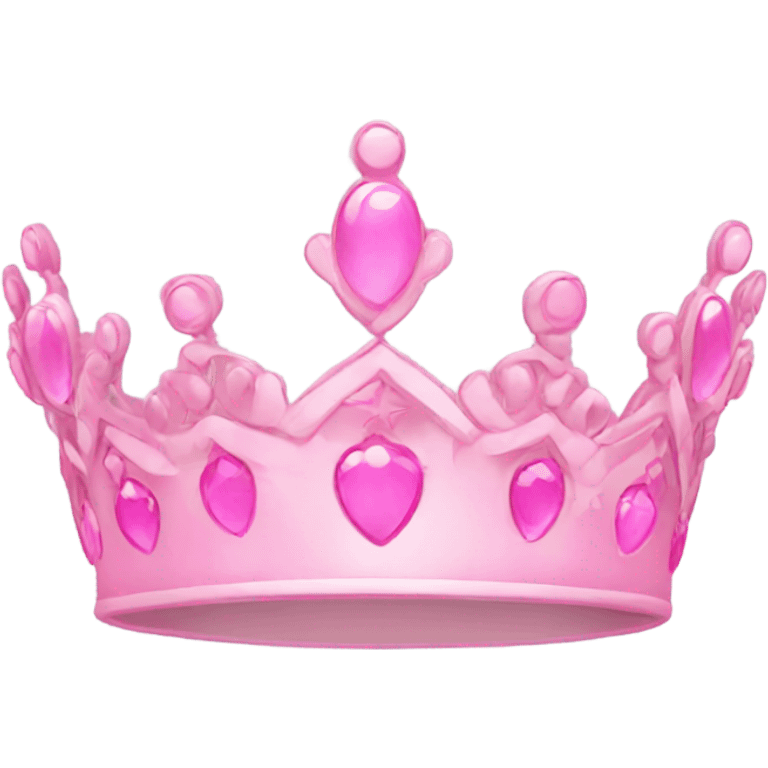 Pink tiara emoji