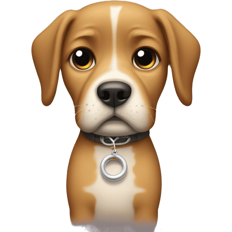 doggie sad about losing ring emoji