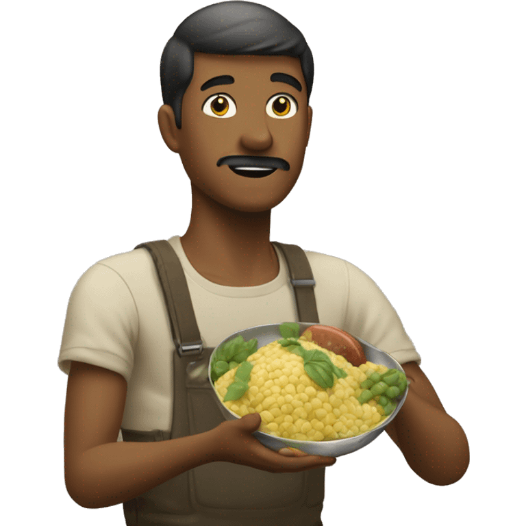 Homme qui mange un concombre  emoji