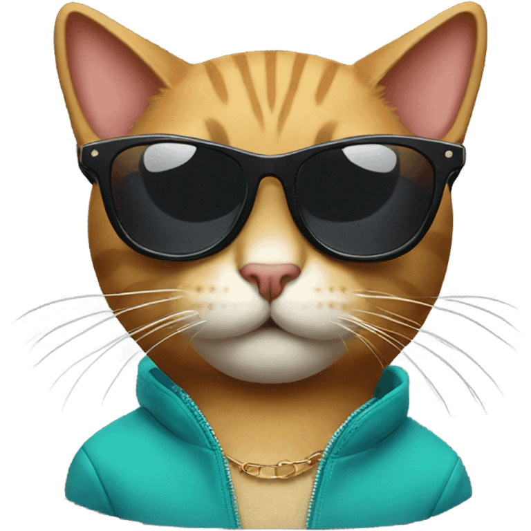 Cat with sunglasses emoji