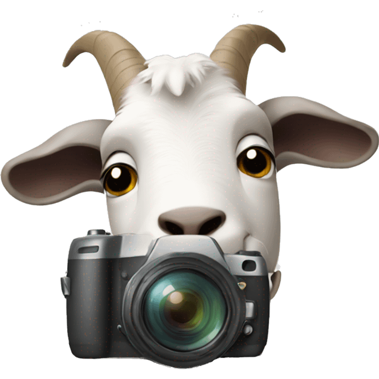 goat with camera emoji