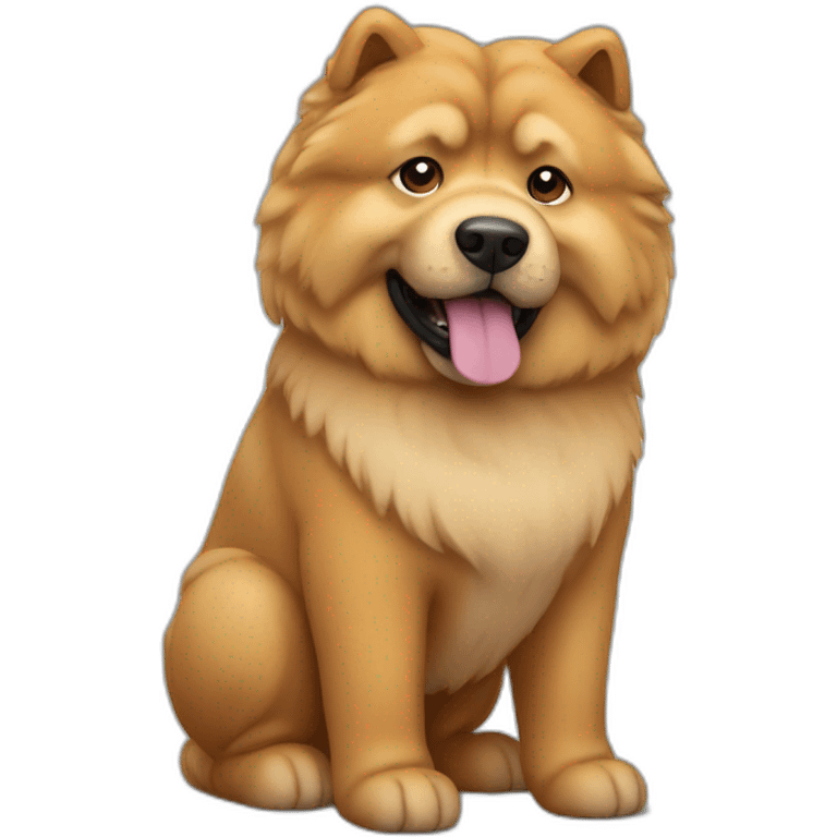 Dog chow chow emoji