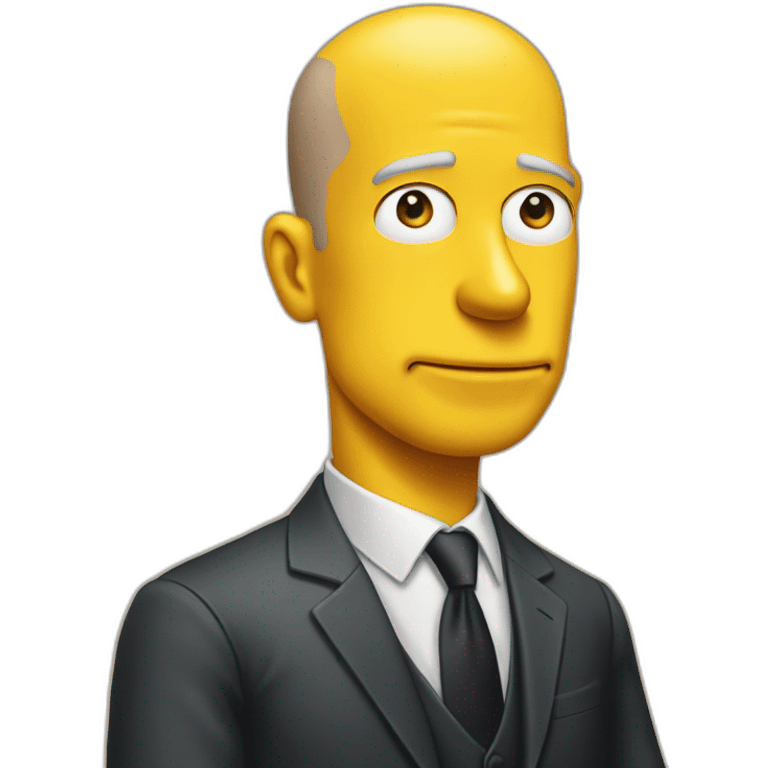 Jeff bezos as simpson emoji