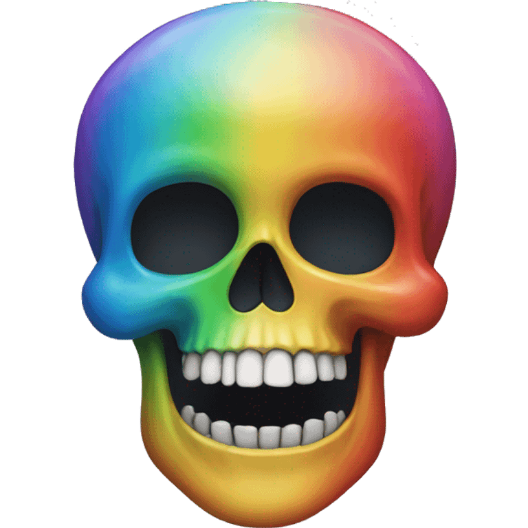 Skull rainbow  emoji