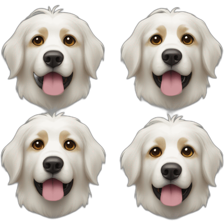 Pyrenees mountain dog White pirate costum emoji