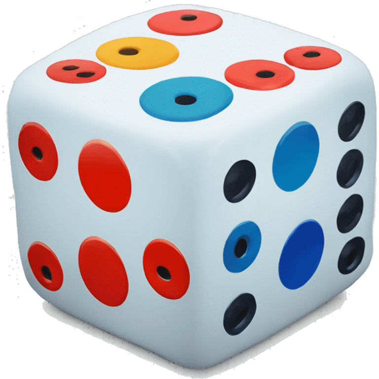 dice colourful.

 emoji