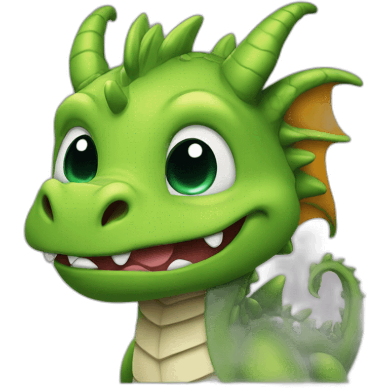 Cute dragon richman emoji