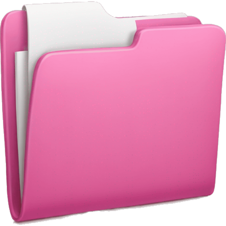 Pink folder with clothes emoji