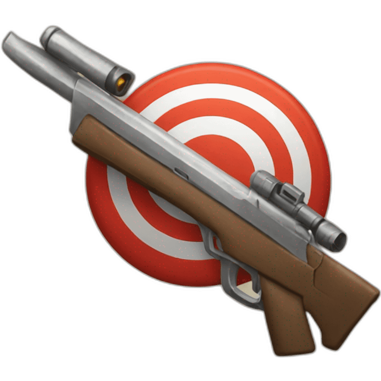 weapon with target emoji