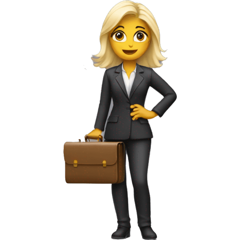 blondie holding out briefcase emoji