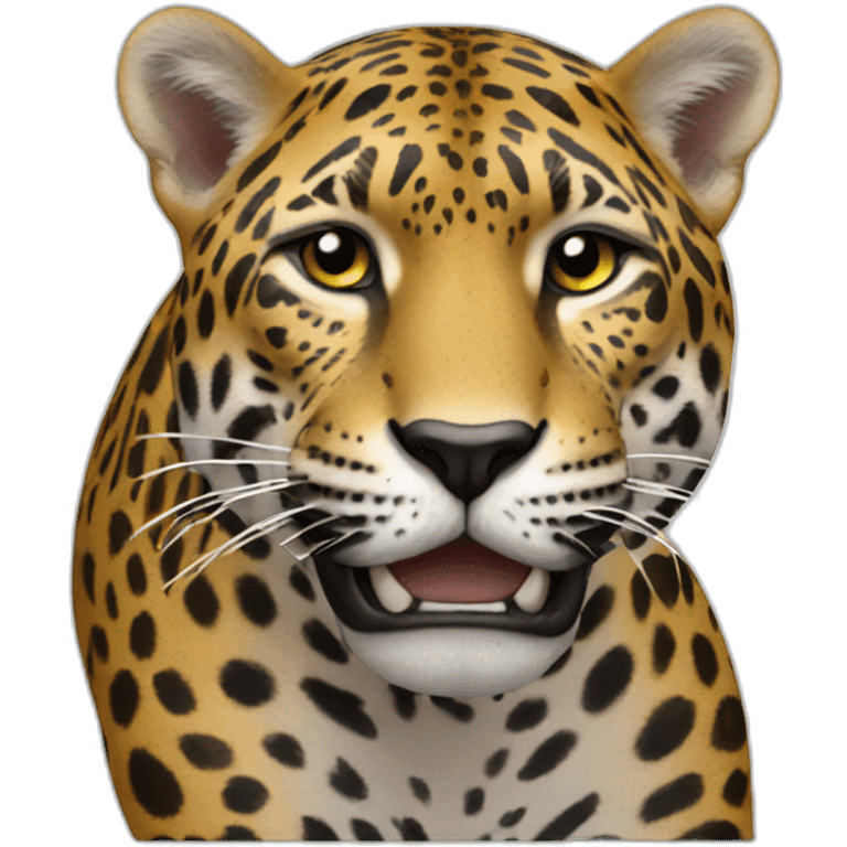 Batista sur un jaguar emoji