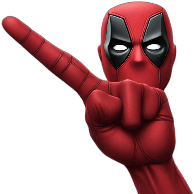 Deadpool finger emoji