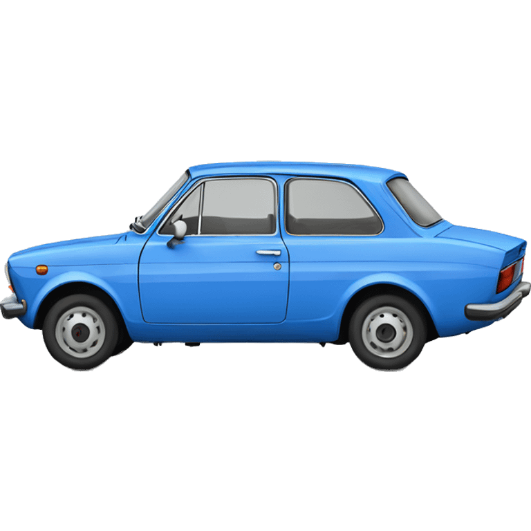 blue fiat 125p emoji