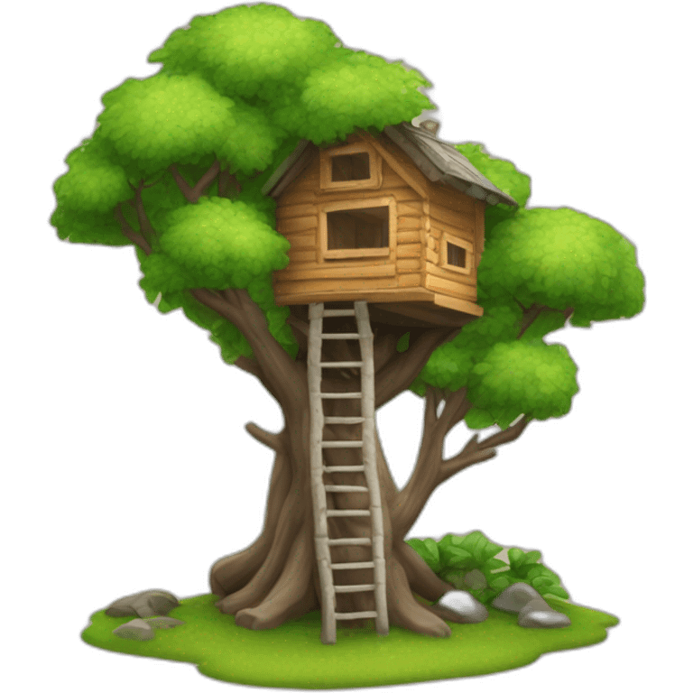 Cabane dans les arbres emoji