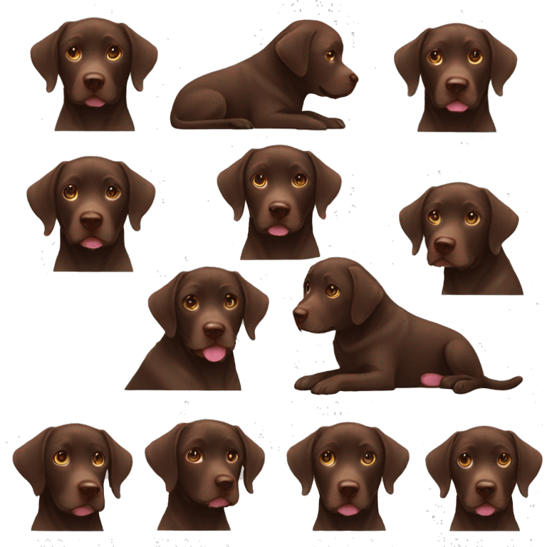 Chocolate Lab emoji