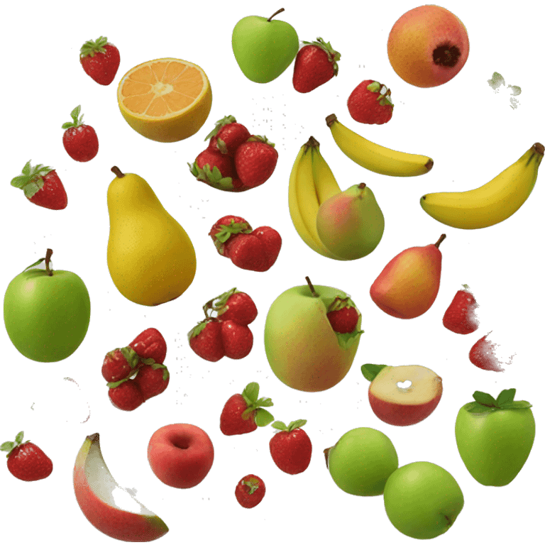 Split on fruit emoji