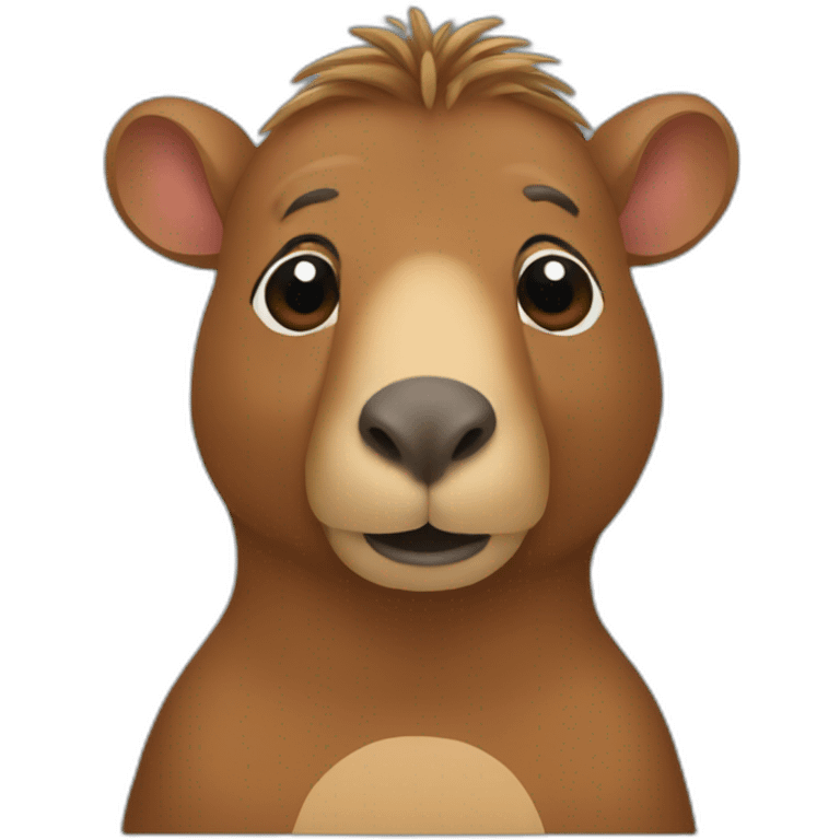 Capibara pianista emoji