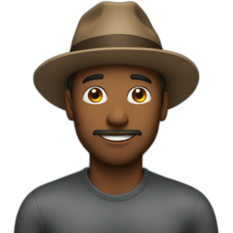 Man wearing a hat emoji