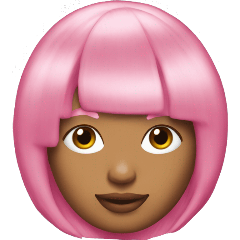 Nicki minaj pink wig  emoji