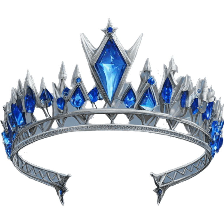 The Ravenclaw Diadem is a tiara-like object with a majestic design, made of gleaming silver and set with glittering blue gems. It is enchanted to enhance the wisdom and intellect of its wearer. Voldemort turned it into a Horcrux, embedding a fragment  emoji