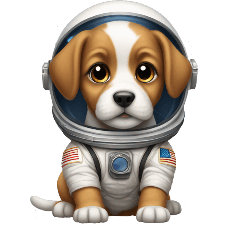 astronaut puppy emoji