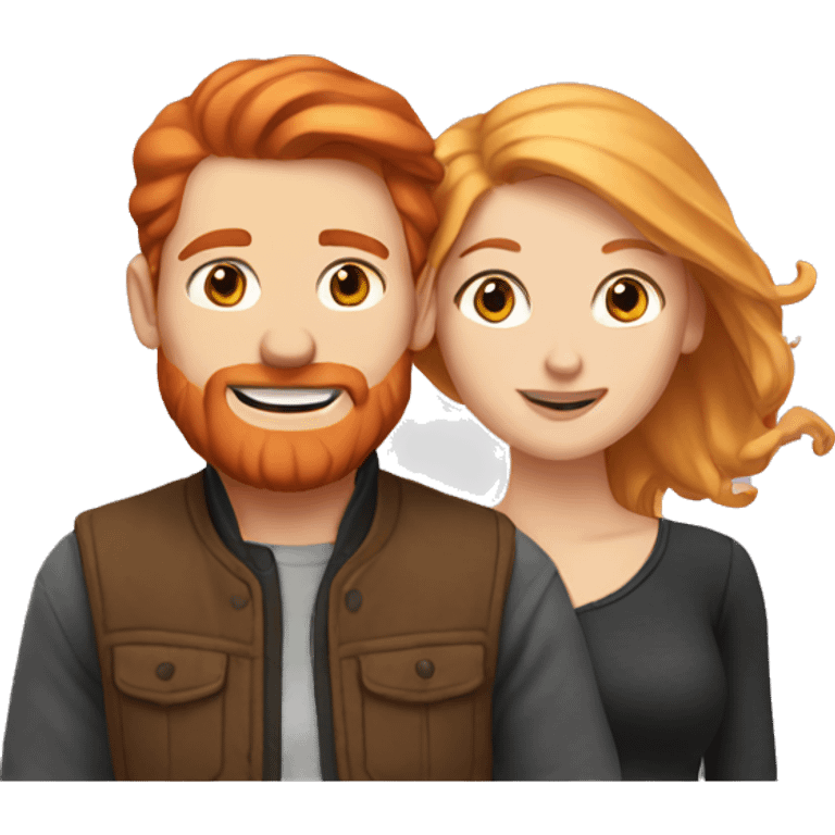 Redhead and blonde couple emoji