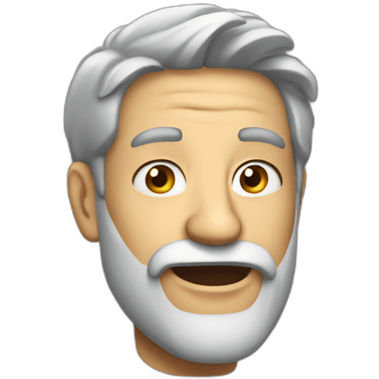 man grey beard surprised emoji