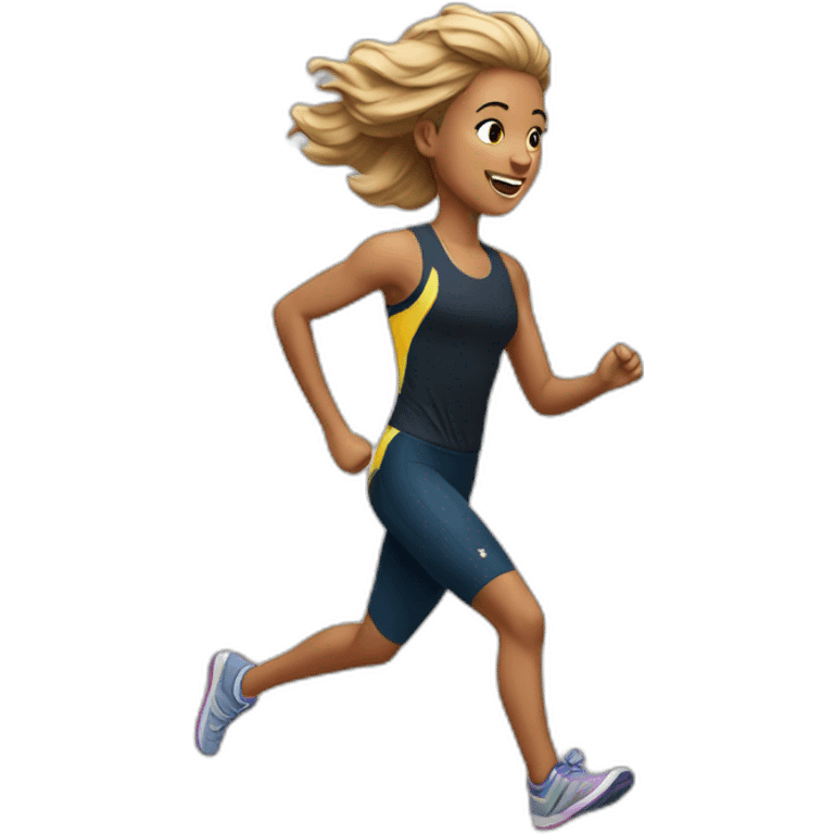 RUNNING BEAUTIFUL emoji