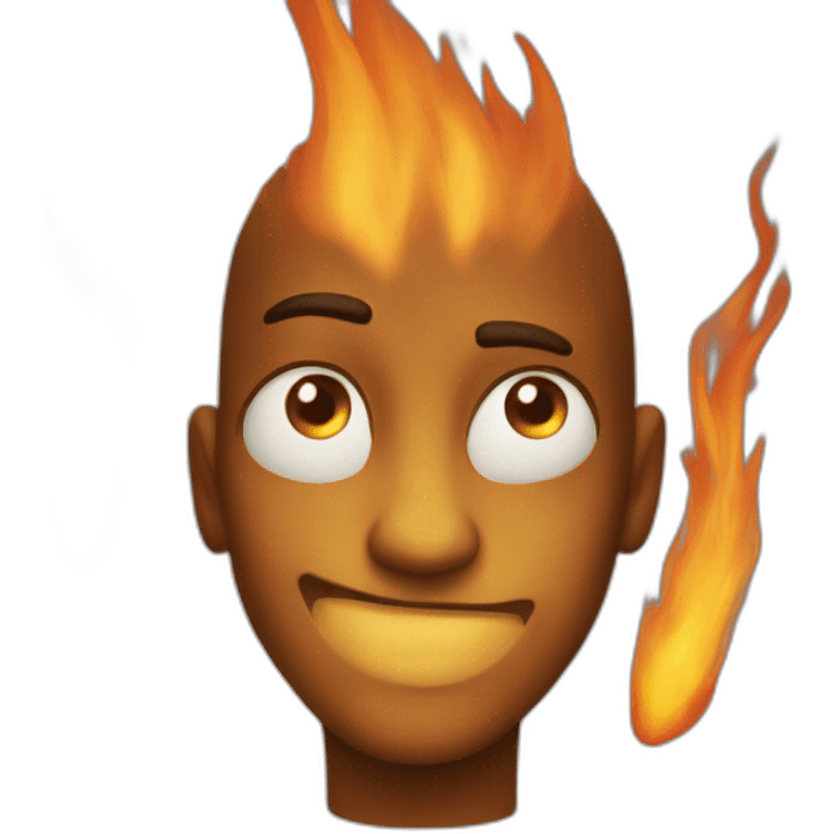 flamme dans les yeux emoji