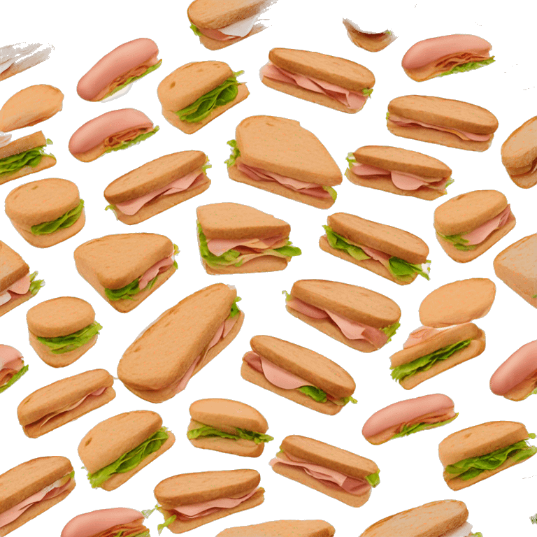 sandwiches with mortadella bologna emoji