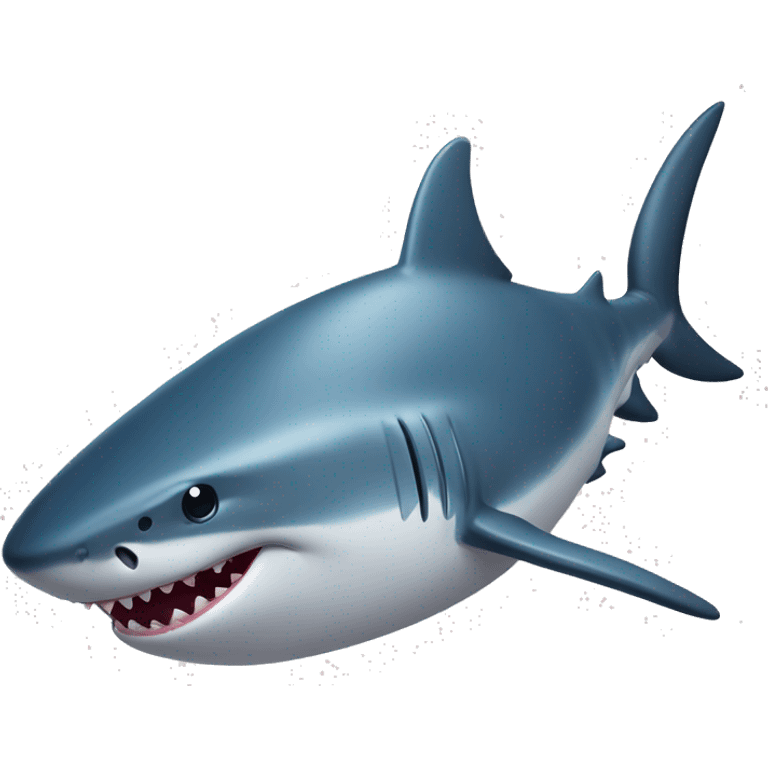 Requin avec des coeurs sur les yeux emoji