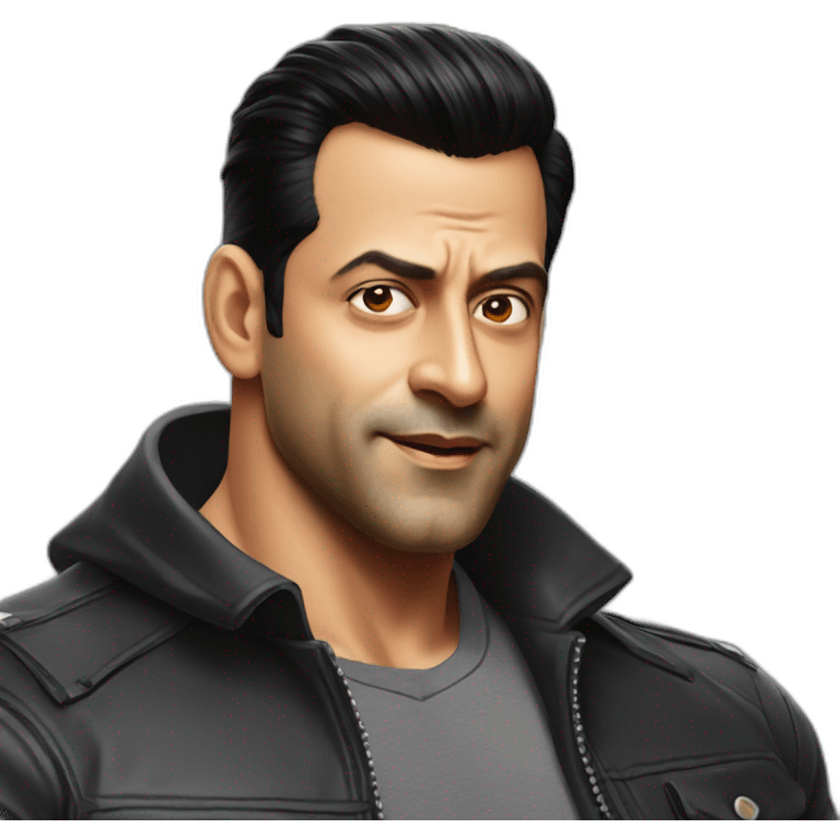 salman khan with pc emoji