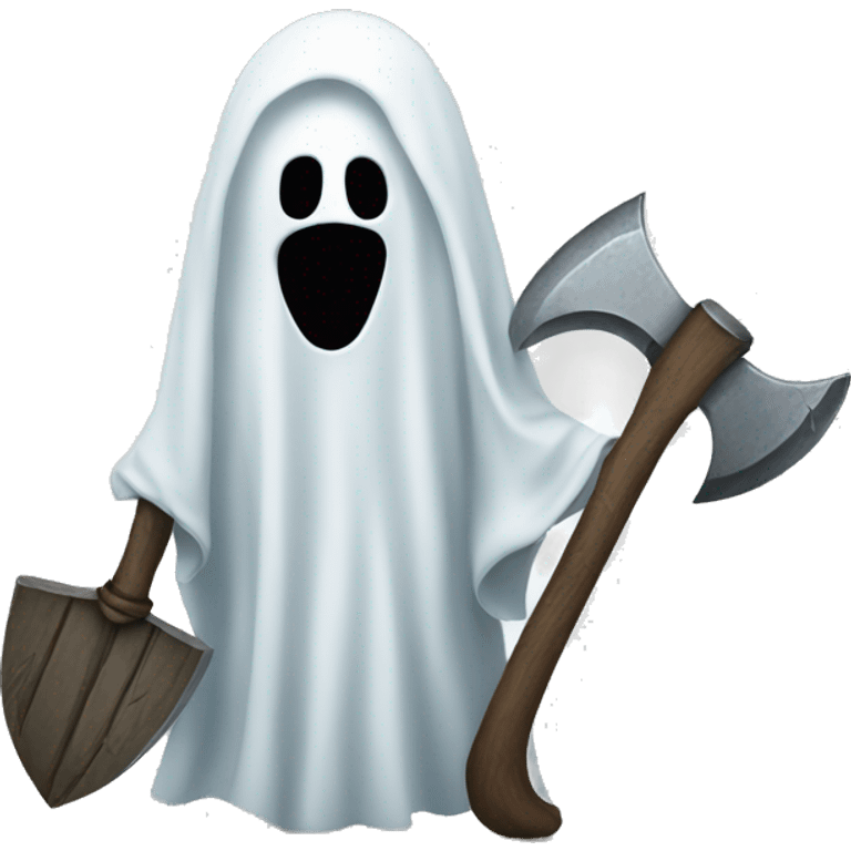 ghost holding an axe emoji