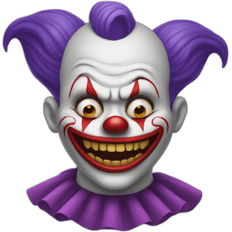 scary clown emoji