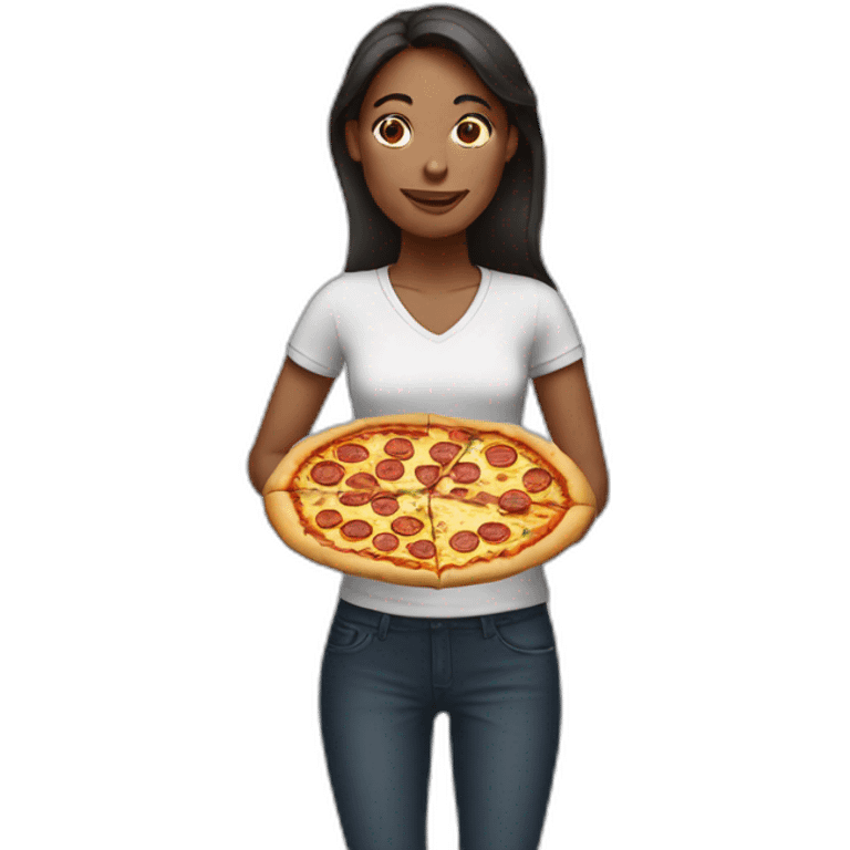 woman pizza emoji