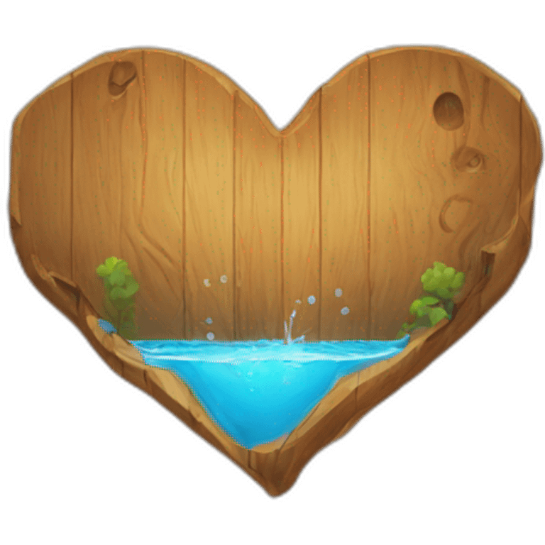 water love wood emoji