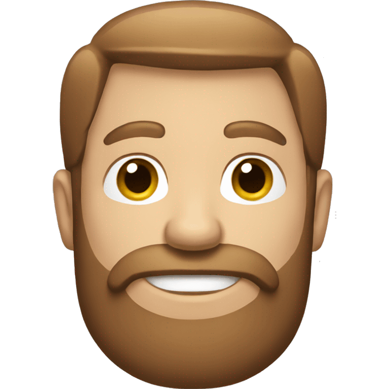 white guy with brown hair and beard emoji