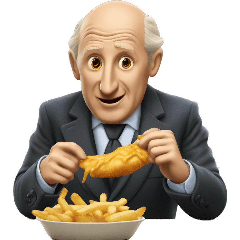 Bourvil qui mange des frites emoji