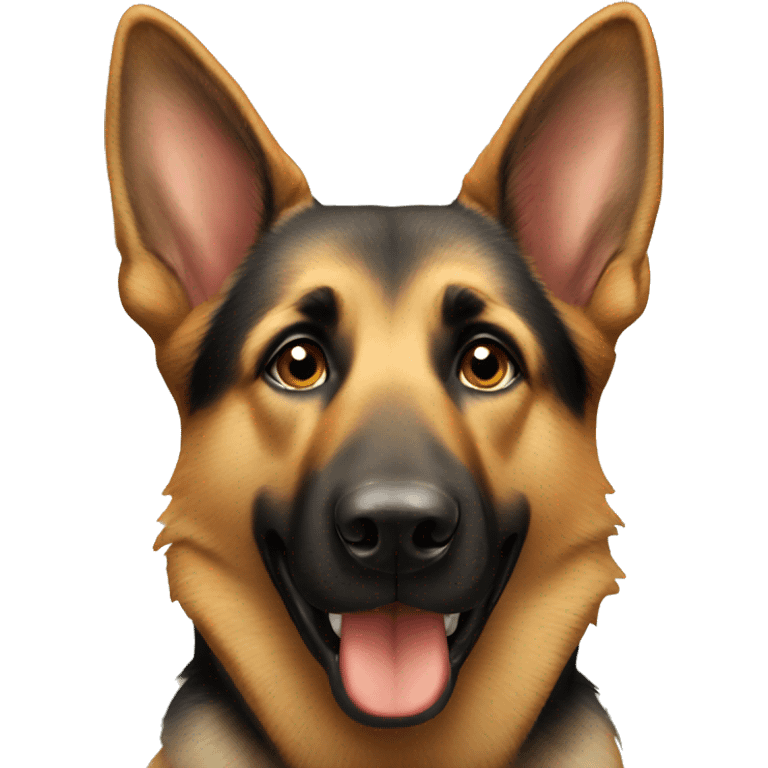 german shepherd face emoji