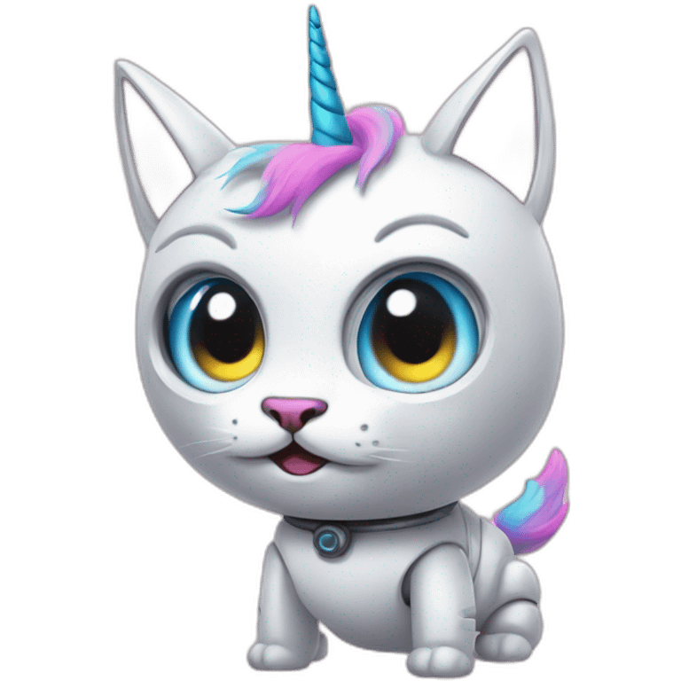 Unicorn robot cat emoji