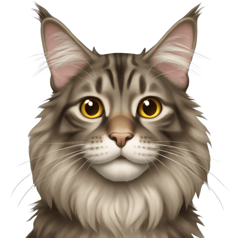 Maine Coon cat emoji