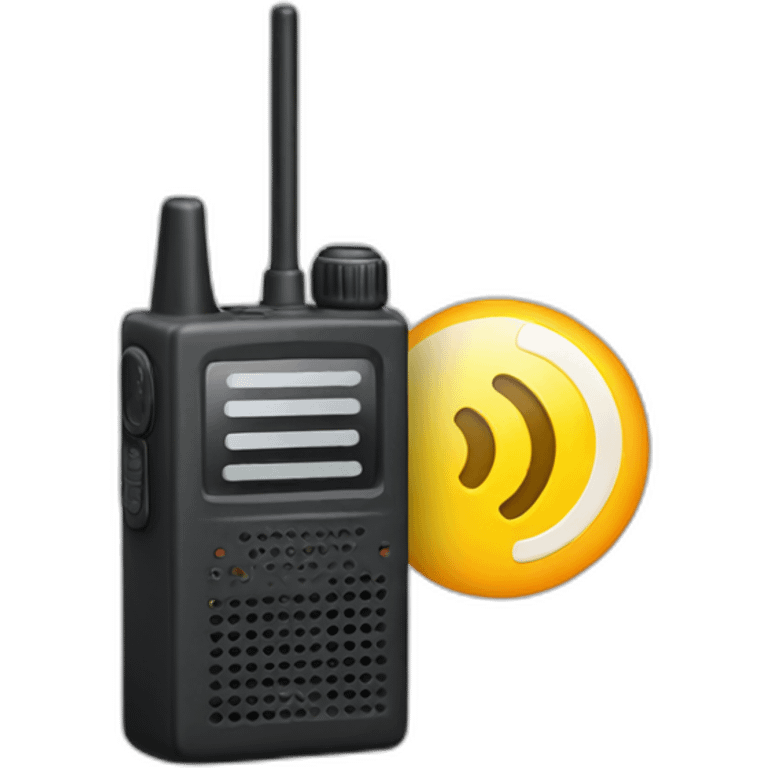 Two way radio object emoji