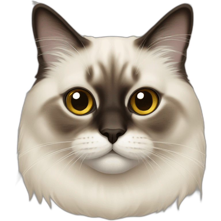 Birman cat emoji