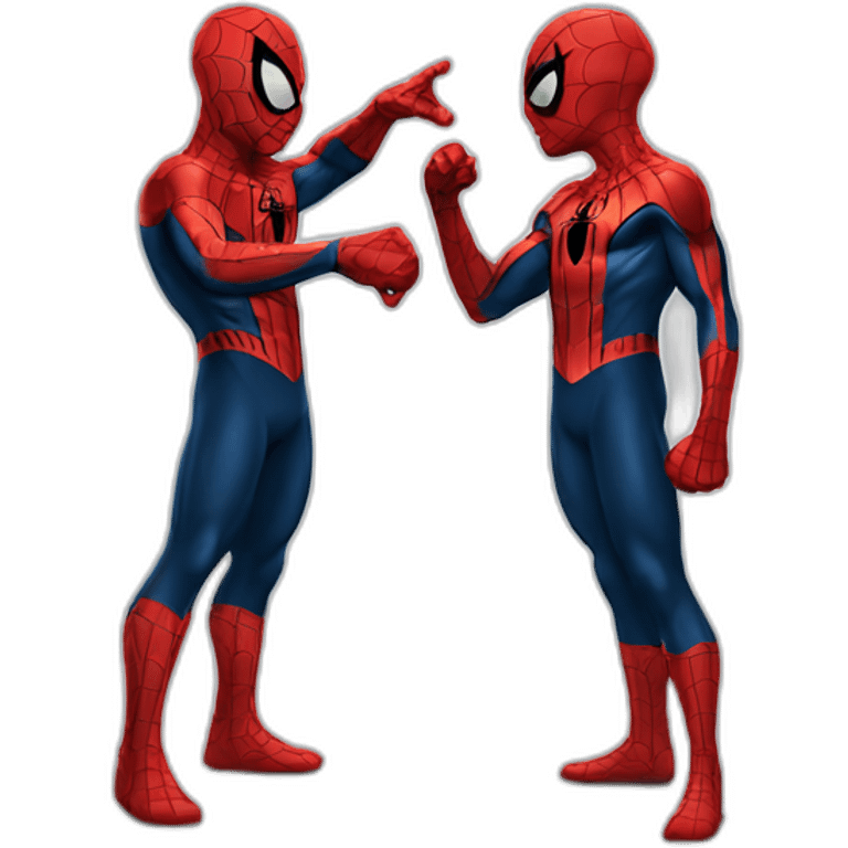 spiderman pointing at spiderman emoji