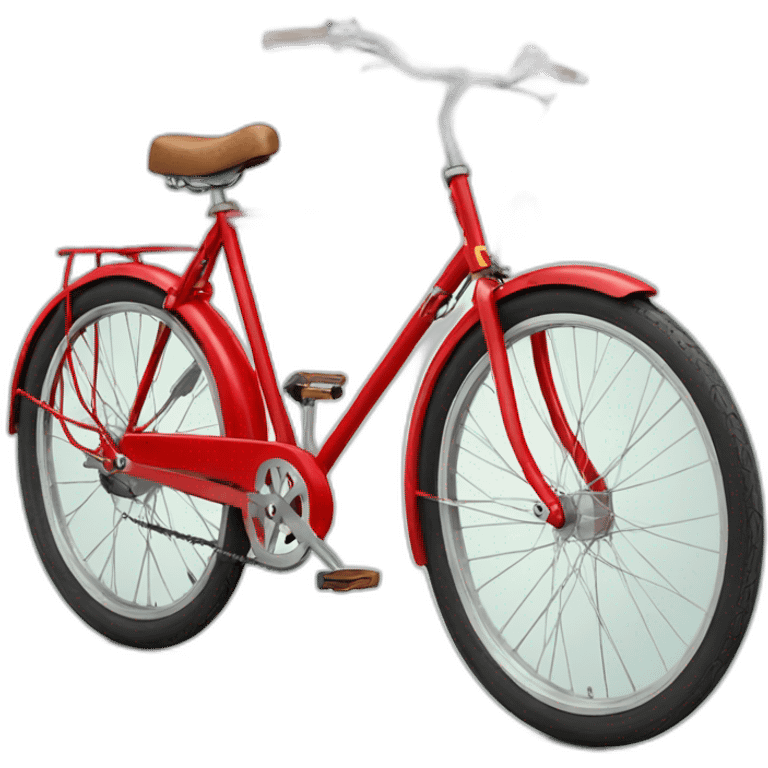 peugeot vintage red bike emoji